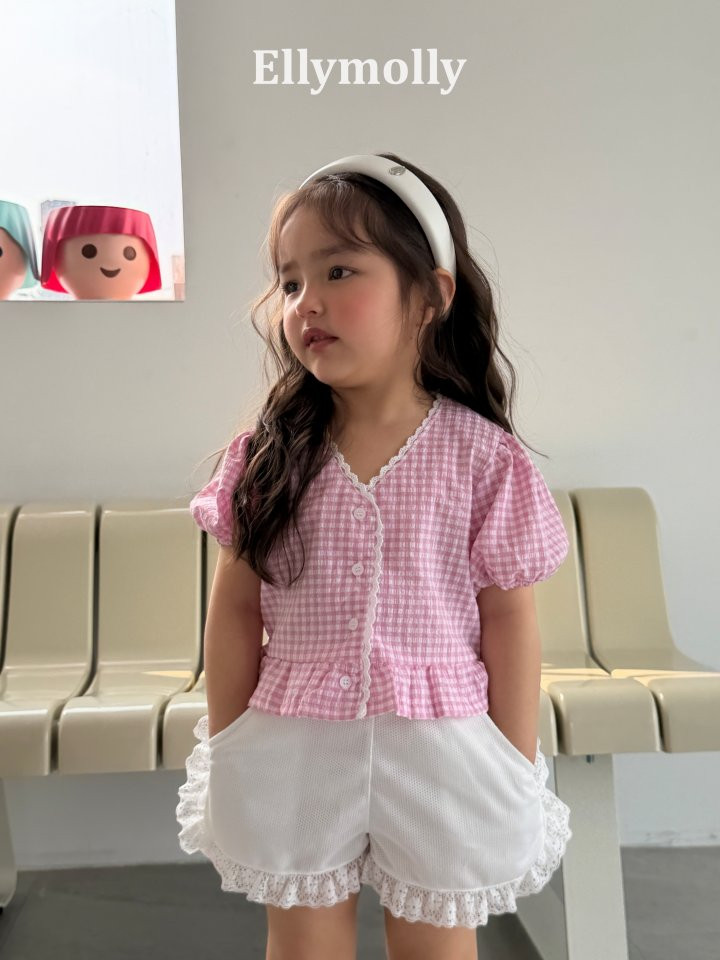 Ellymolly - Korean Children Fashion - #minifashionista - Veil Lace Blouse - 11