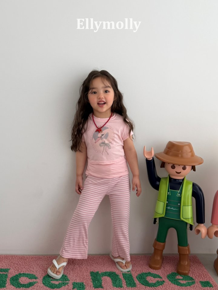 Ellymolly - Korean Children Fashion - #toddlerclothing - Pop Semi Flare Pants - 4