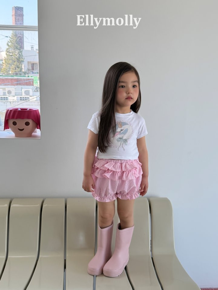 Ellymolly - Korean Children Fashion - #todddlerfashion - Petal Tiered Shorts - 6