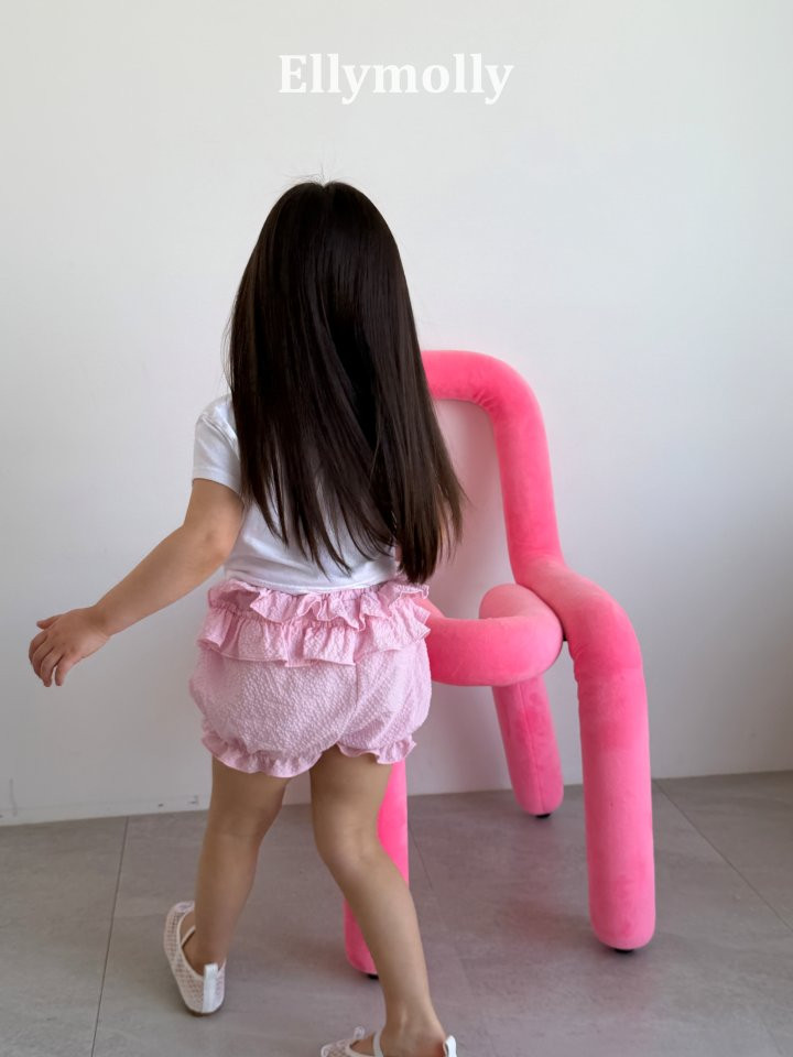 Ellymolly - Korean Children Fashion - #toddlerclothing - Petal Tiered Shorts - 7