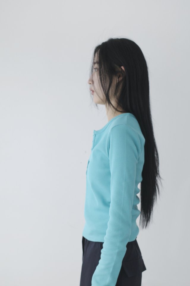 Waffle Placket Tee by Enten for Women - view 2