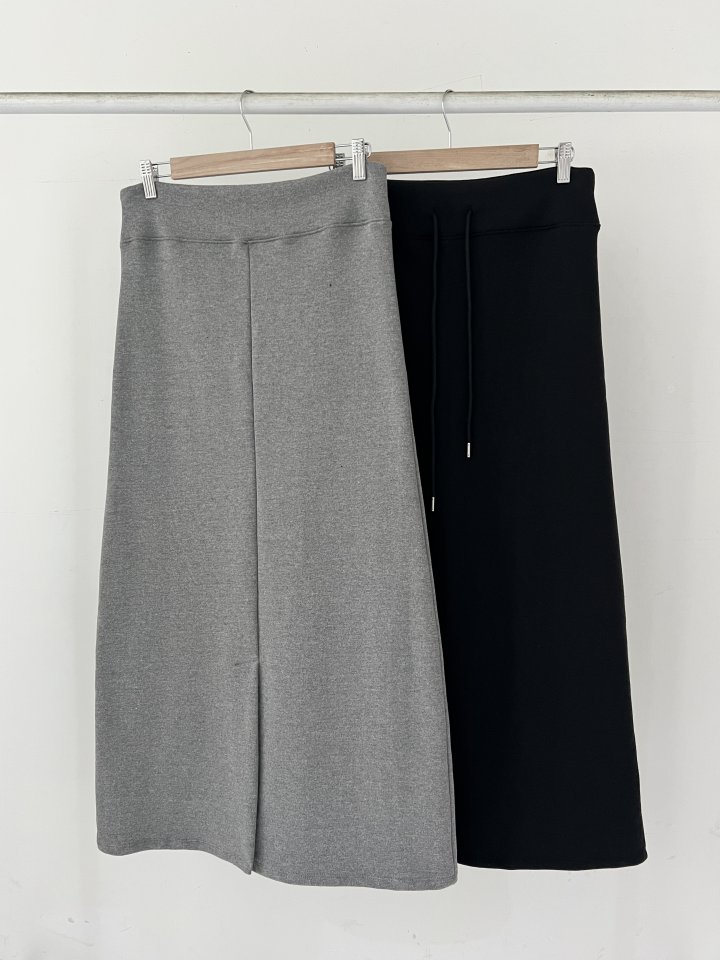 Enten - Korean Women Fashion - #momslook - Slit Skirt - 3