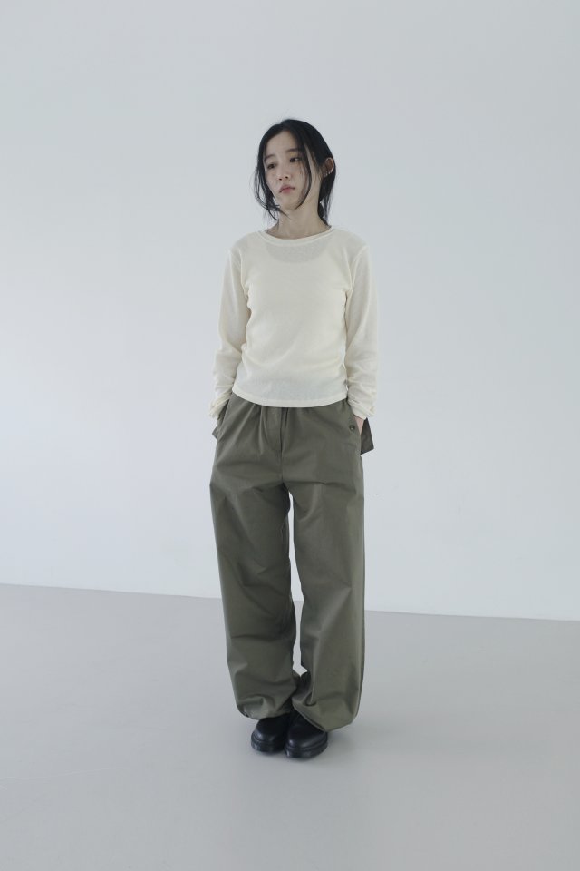Enten - Korean Women Fashion - #momslook - Waffle Basic Tee - 2