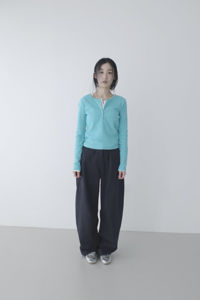 Waffle Placket Tee by Enten for Women - view 3