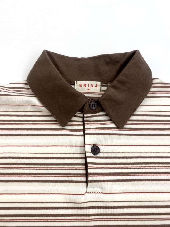 Erin J - Korean Children Fashion - #childrensboutique - Striped Collar Tee - 7