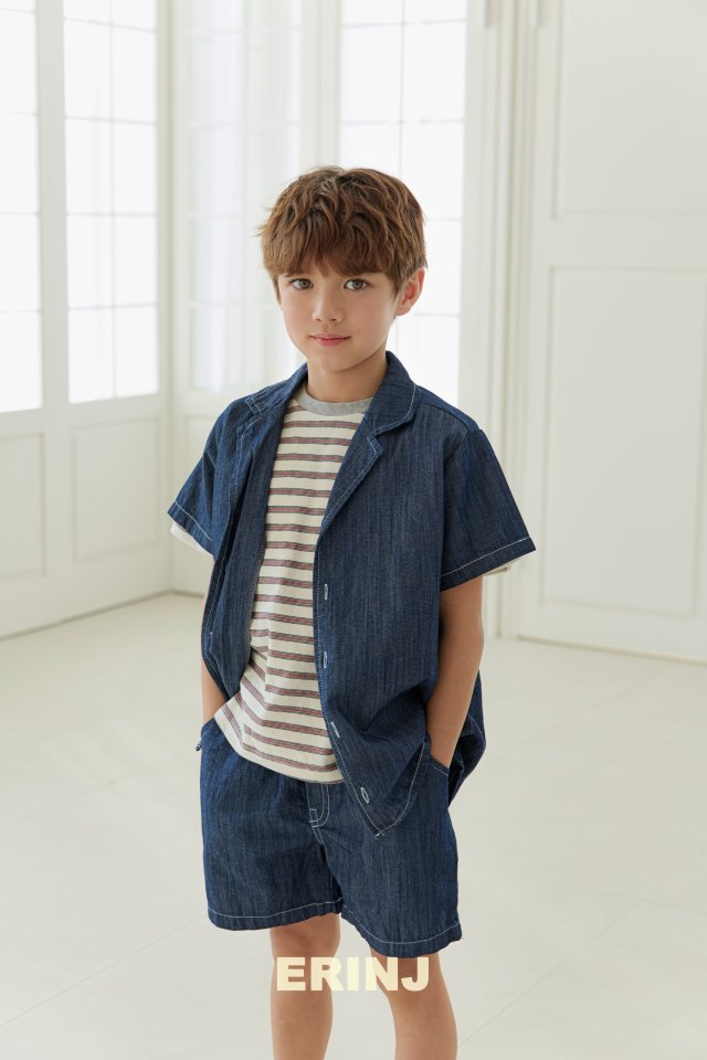 Erin J - Korean Children Fashion - #childrensboutique - Viscose Denim Shorts - 8