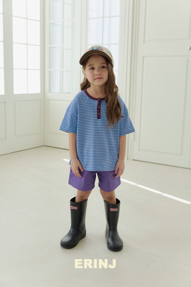 Erin J - Korean Children Fashion - #designkidswear - Henley Neck Pigment Tee
