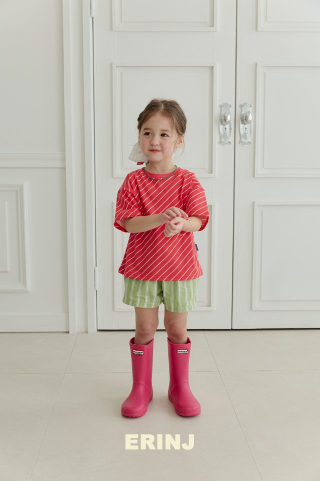 Erin J - Korean Children Fashion - #designkidswear - Diagonal Pigment Tee