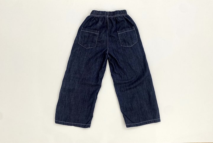 Erin J - Korean Children Fashion - #discoveringself - Viscose Wide Denim Pants - 5