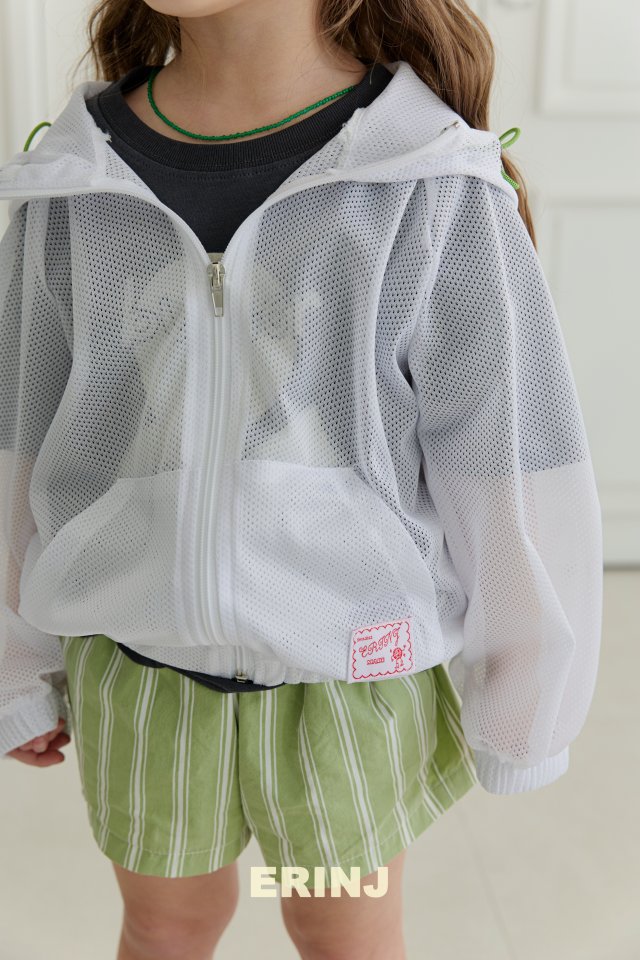 Erin J - Korean Children Fashion - #discoveringself - Mesh Hooded Jumper