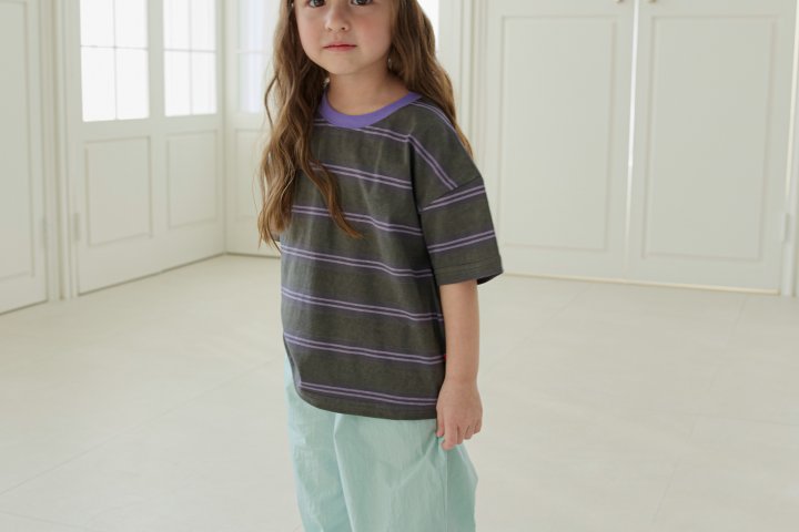 Erin J - Korean Children Fashion - #fashionkids - Pigment Border Tee - 9