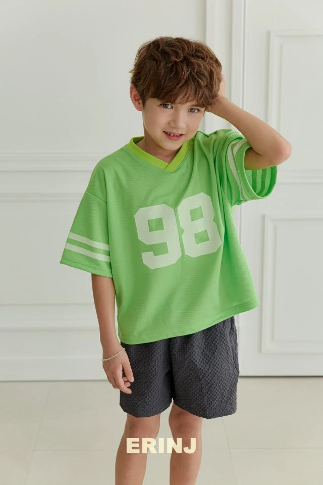 Erin J - Korean Children Fashion - #kidsshorts - Cool Embossed Tee - 10