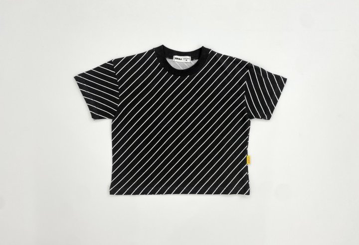 Erin J - Korean Children Fashion - #fashionkids - Diagonal Pigment Tee - 4
