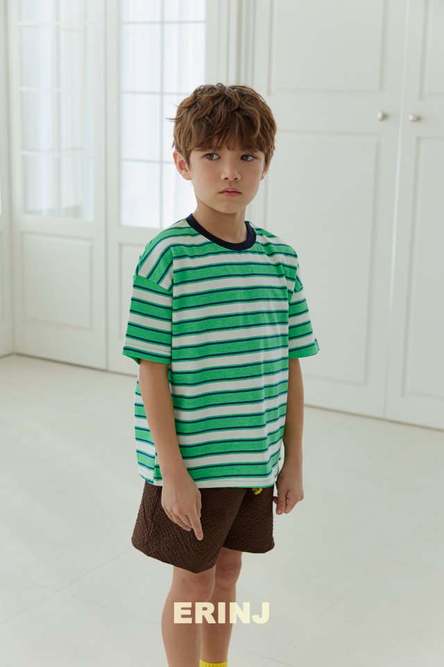 Erin J - Korean Children Fashion - #kidsstore - Pigment Border Tee - 11
