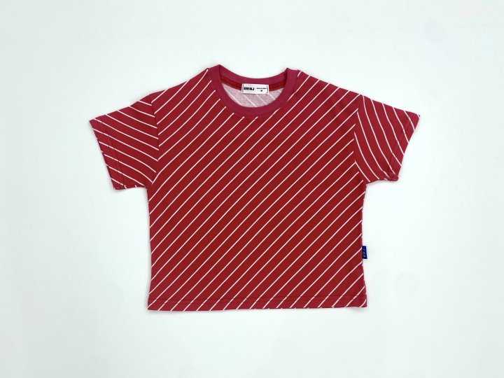 Erin J - Korean Children Fashion - #kidsstore - Diagonal Pigment Tee - 5