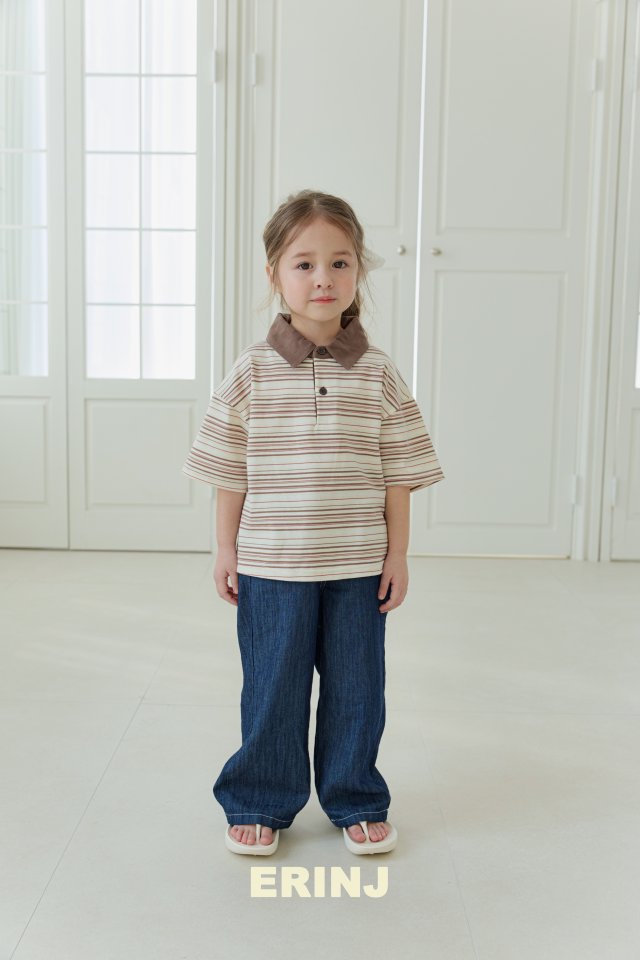 Erin J - Korean Children Fashion - #magicofchildhood - Viscose Wide Denim Pants - 12