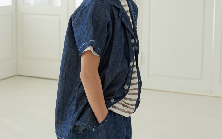 Erin J - Korean Children Fashion - #littlefashionista - Viscose Denim Shirt - 4