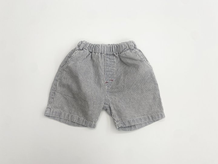 Erin J - Korean Children Fashion - #minifashionista - Striped Denim Shorts - 4
