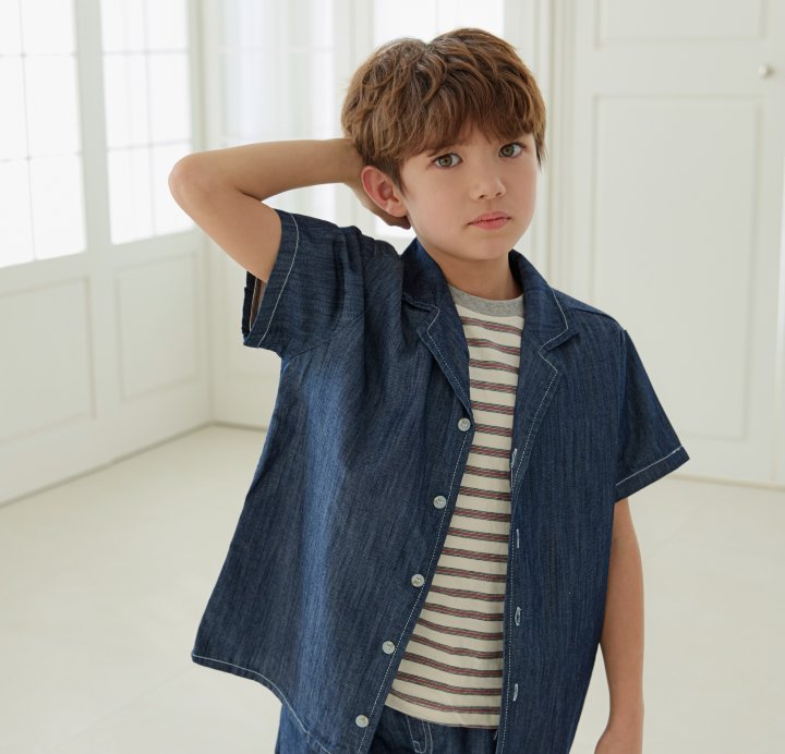 Erin J - Korean Children Fashion - #prettylittlegirls - Erin Stripe Tee - 8