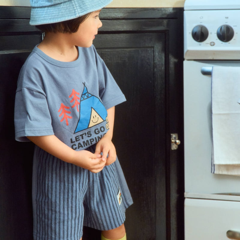 Firstblue - Korean Children Fashion - #childofig - Camping Short Sleeve Tee - 6