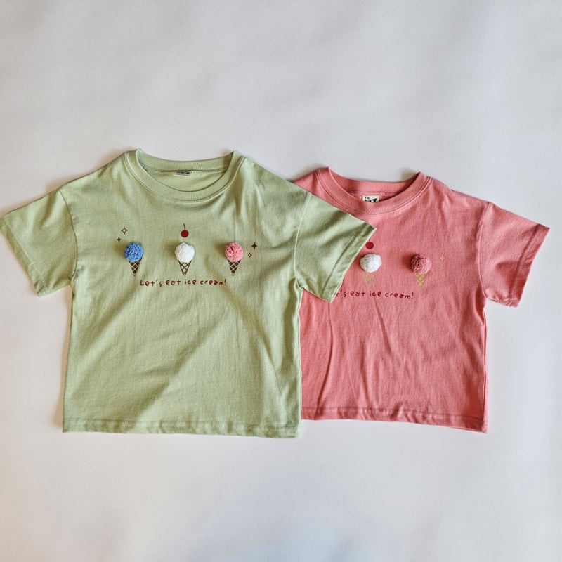 Firstblue - Korean Children Fashion - #childofig - Ice Cream Short Sleeve Tee - 10