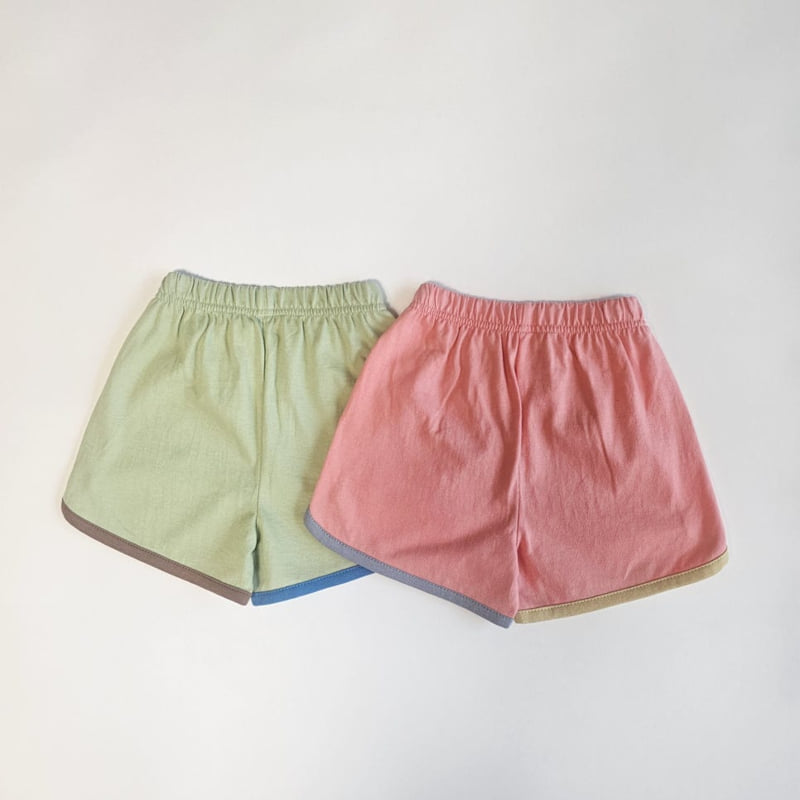Firstblue - Korean Children Fashion - #childofig - Color Block Shorts - 3