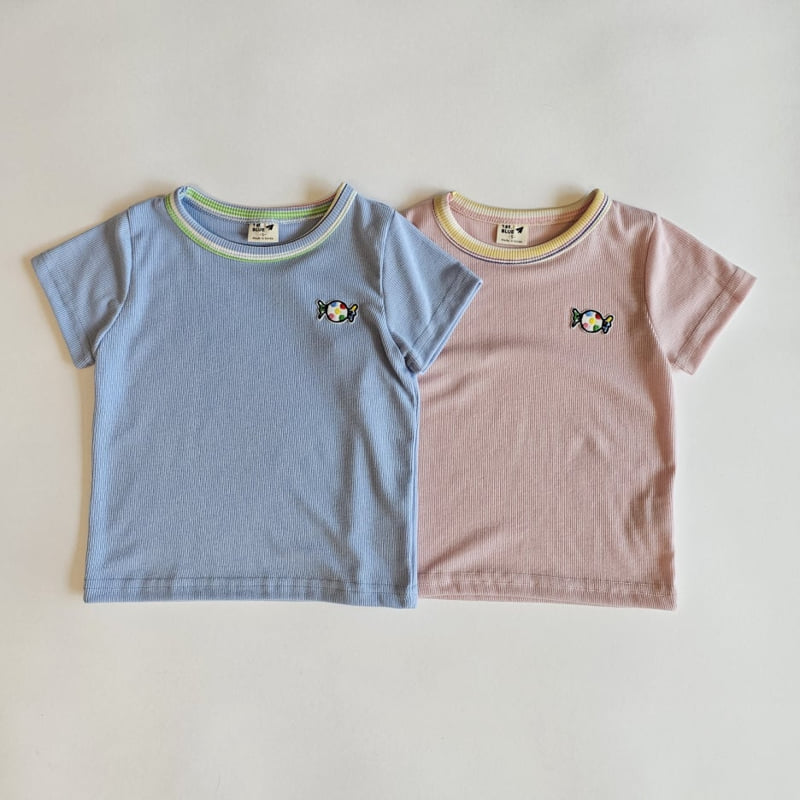 Firstblue - Korean Children Fashion - #childrensboutique - Lala Ribbed Short Sleeve Tee - 10