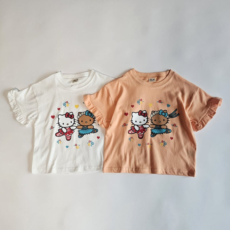 Firstblue - Korean Children Fashion - #childrensboutique - Ballet Cat Frill Tee - 10