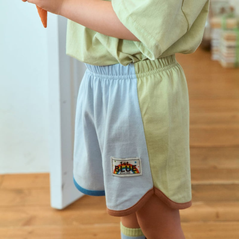 Firstblue - Korean Children Fashion - #childofig - Color Block Shorts - 4