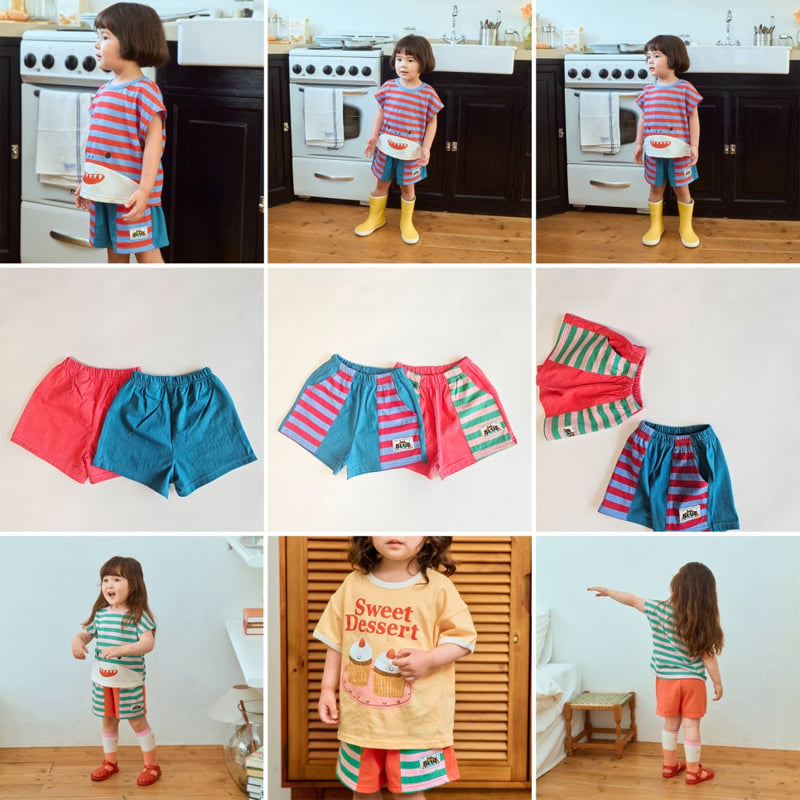 Stripe Combi Shorts by Firstblue for Child - view 1