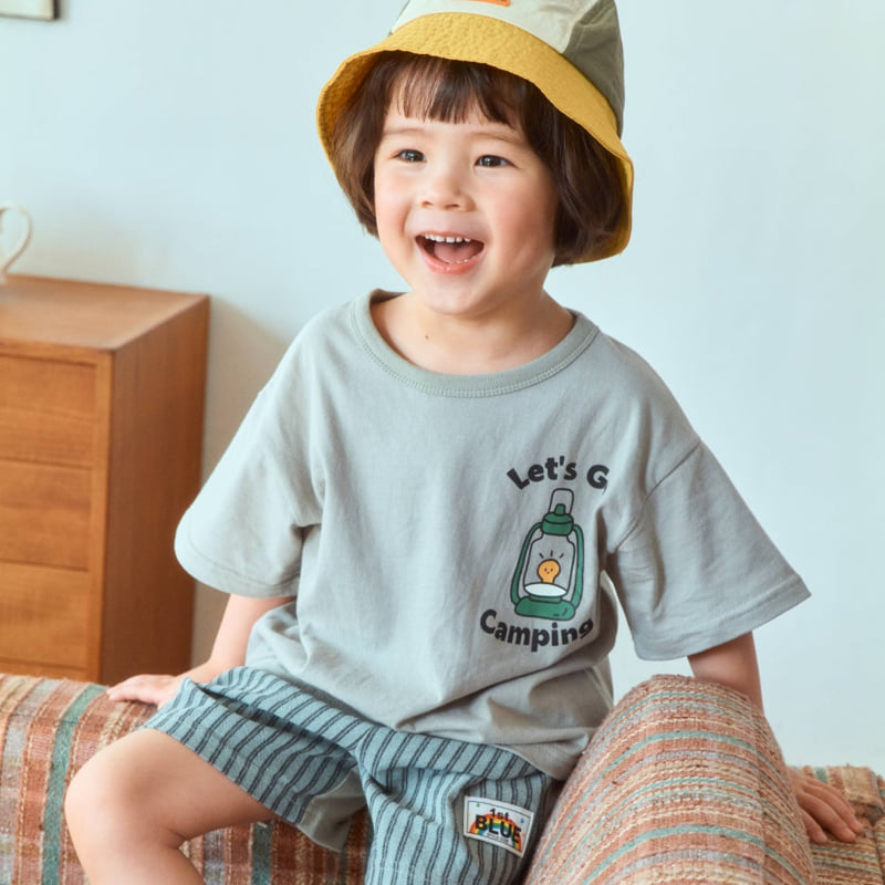 Firstblue - Korean Children Fashion - #designkidswear - Camping Short Sleeve Tee - 8