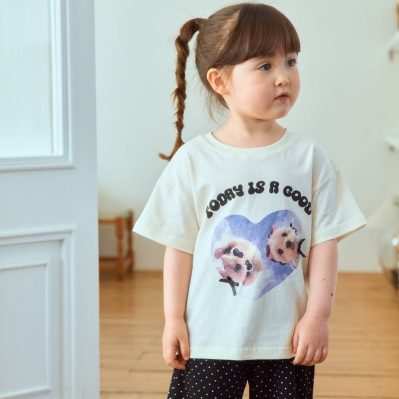 Firstblue - Korean Children Fashion - #designkidswear - Summer Puppy Short Sleeve Tee - 6