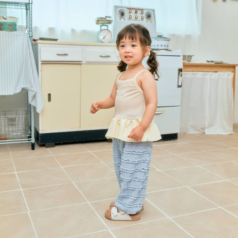 Firstblue - Korean Children Fashion - #designkidswear - Ribbed Balloon Sleeveless Tee - 7