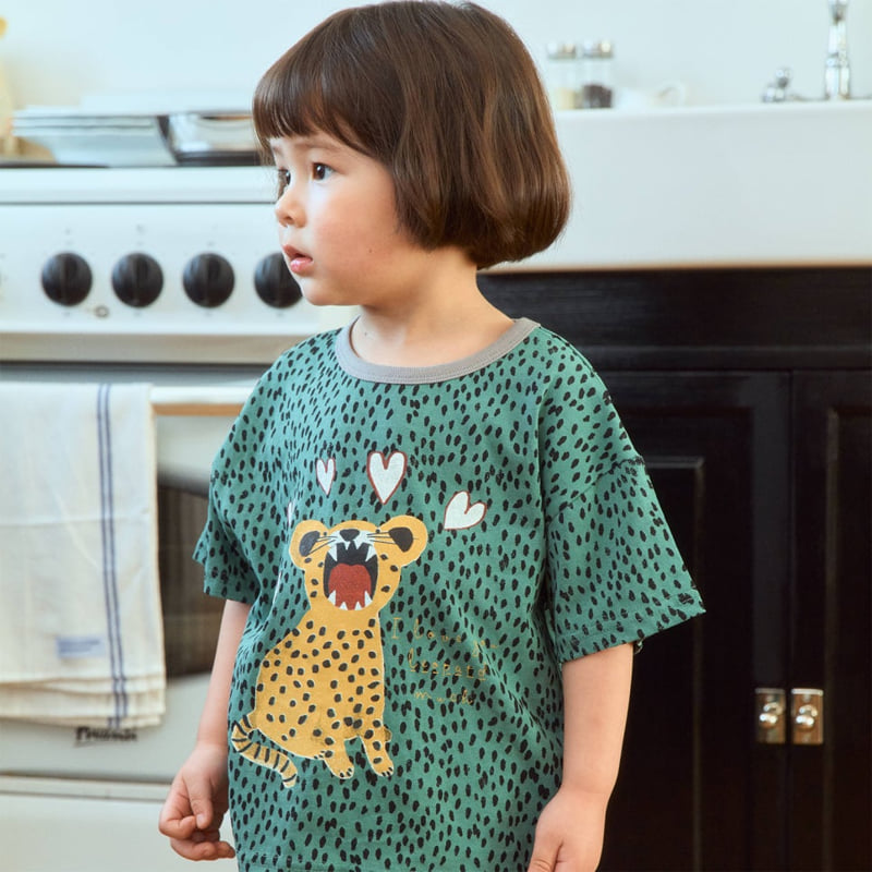 Firstblue - Korean Children Fashion - #discoveringself - Spotted Graphic Short Sleeve Tee - 2