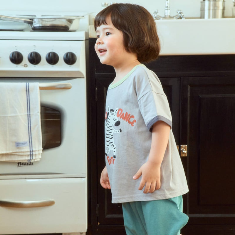 Firstblue - Korean Children Fashion - #fashionkids - Party Animals Short Sleeve Tee - 5