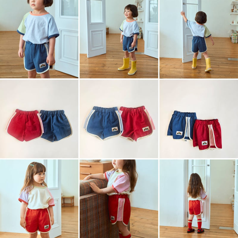Firstblue - Korean Children Fashion - #fashionkids - First Combi Shorts