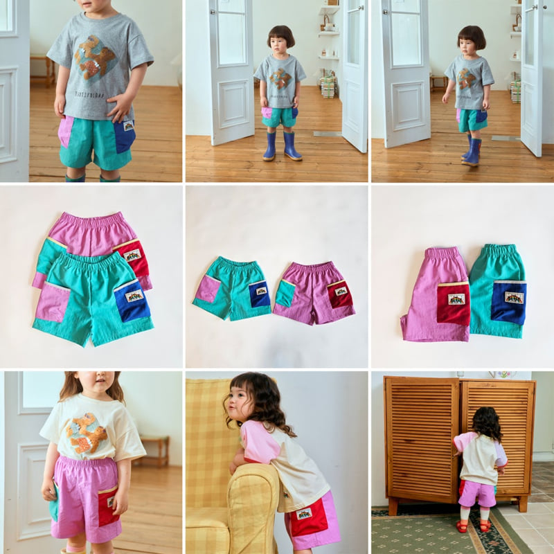 Firstblue - Korean Children Fashion - #kidsshorts - Mid Cargo Combi Pants
