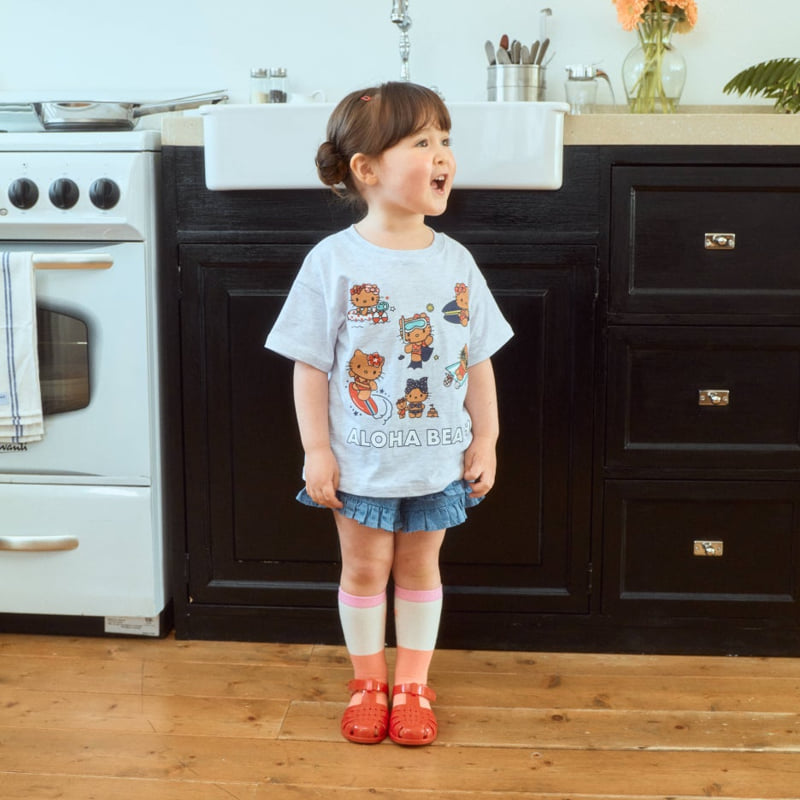 Firstblue - Korean Children Fashion - #kidsstore - Surfing Cats Short Sleeve Tee - 8