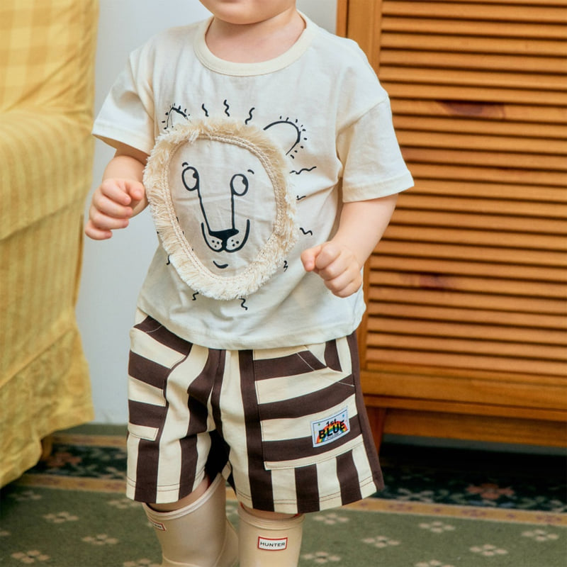 Firstblue - Korean Children Fashion - #kidsstore - Tassel Lion Short Sleeve Tee - 3