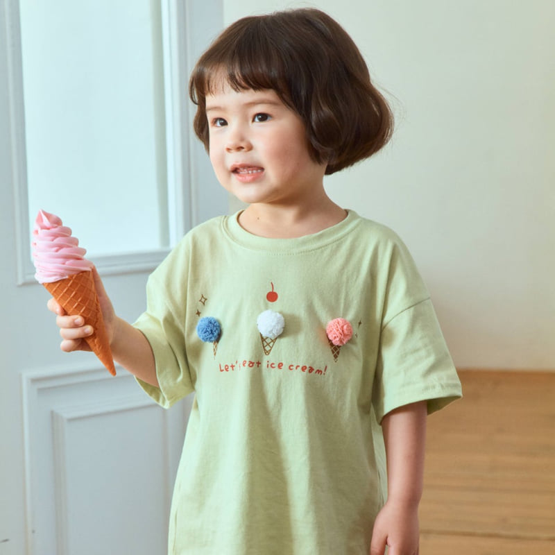 Firstblue - Korean Children Fashion - #kidsstore - Ice Cream Short Sleeve Tee - 2