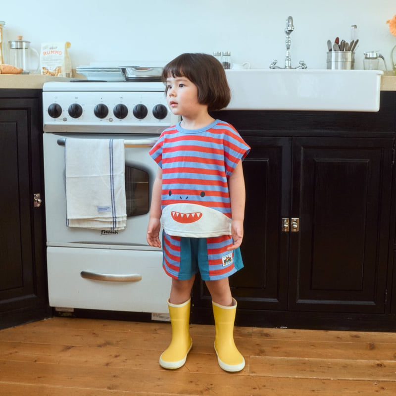 Stripe Combi Shorts by Firstblue for Child - view 6
