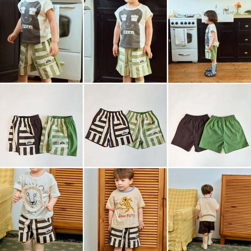 Short Stripe Pants by Firstblue for Child - view 1