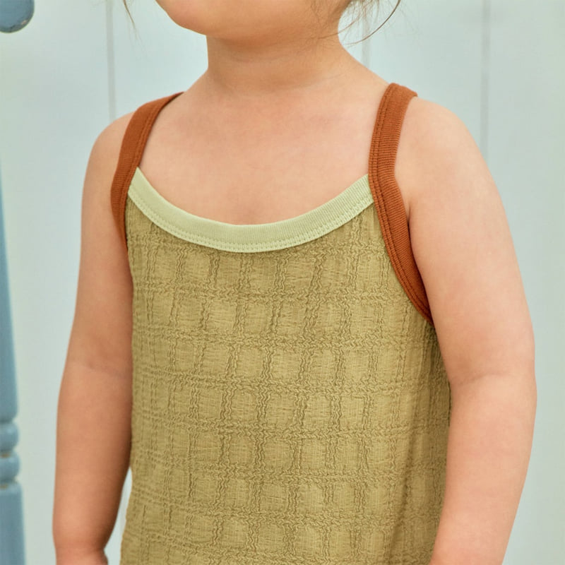 Firstblue - Korean Children Fashion - #kidzfashiontrend - Binding Contrast Strap Sleeveless - 5