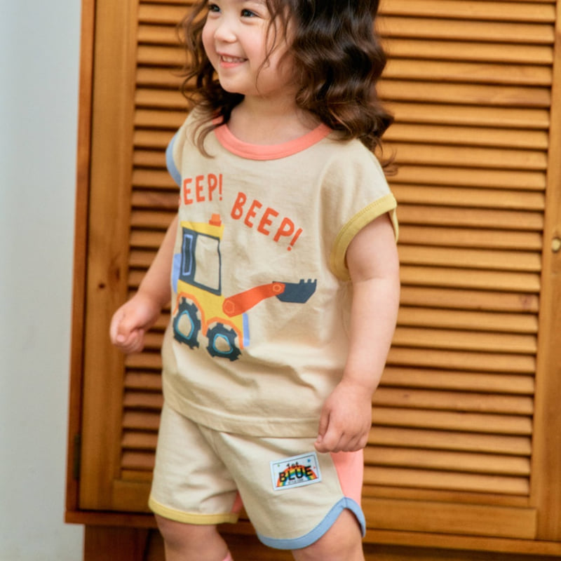 Firstblue - Korean Children Fashion - #kidsstore - Car Sleeveless Tee - 4