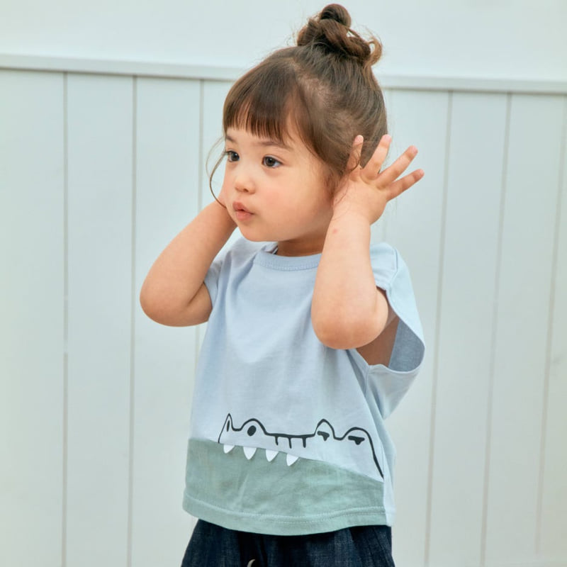 Firstblue - Korean Children Fashion - #kidzfashiontrend - Crocodile Drop Tee - 3