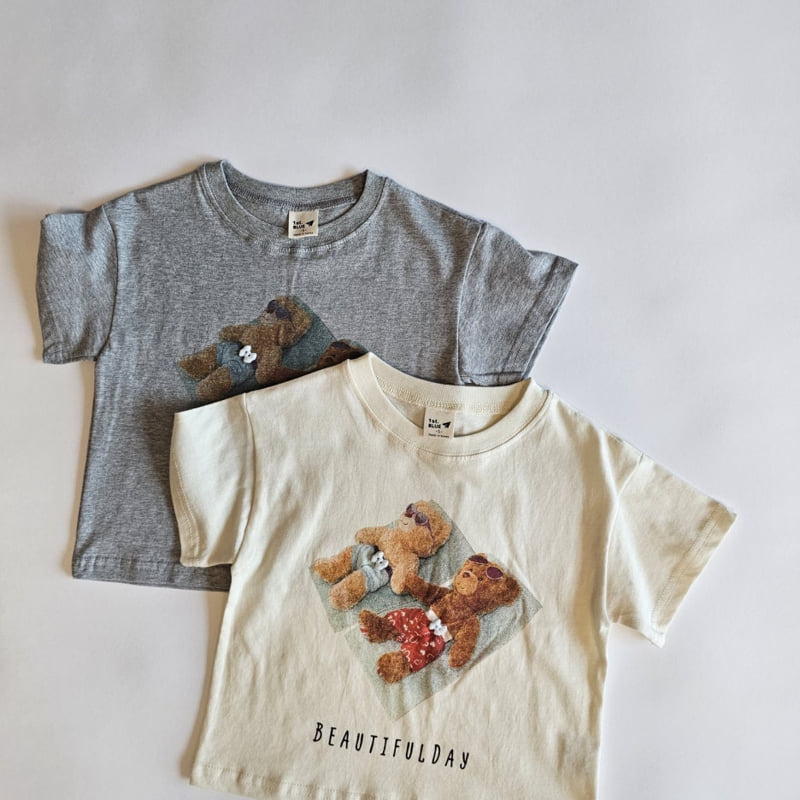 Firstblue - Korean Children Fashion - #kidzfashiontrend - Summer Bear Short Sleeve Tee - 10
