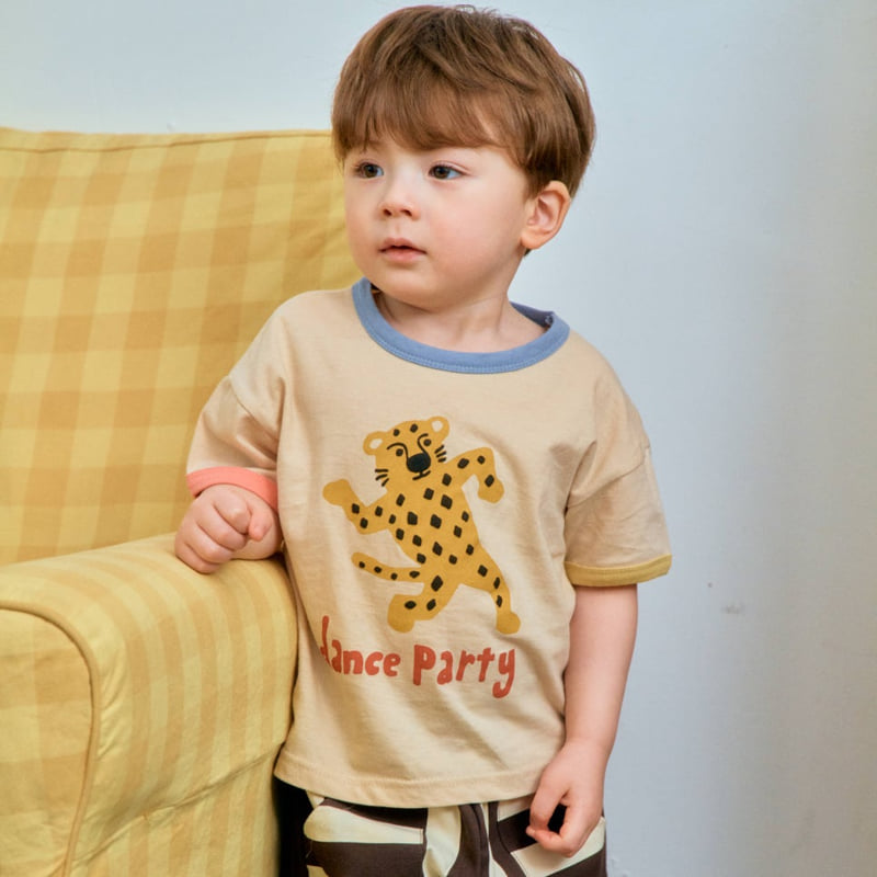 Firstblue - Korean Children Fashion - #kidzfashiontrend - Party Animals Short Sleeve Tee - 8
