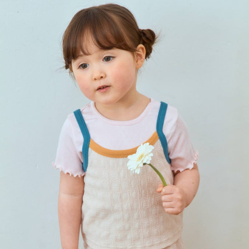 Firstblue - Korean Children Fashion - #littlefashionista - Binding Contrast Strap Sleeveless - 7