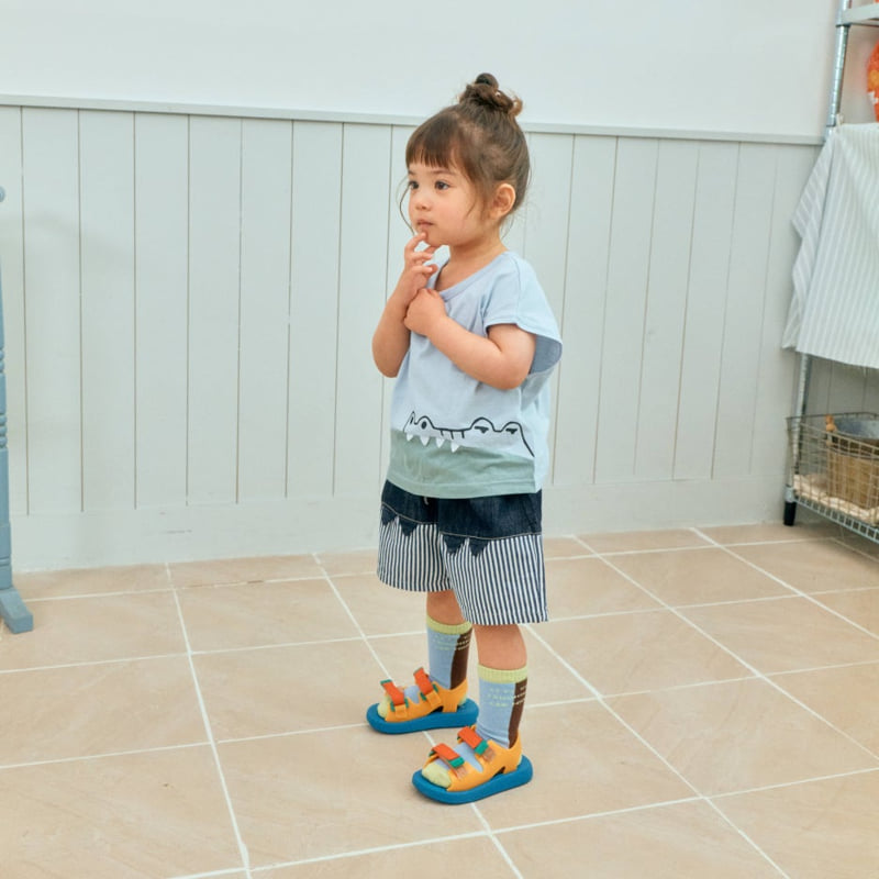 Firstblue - Korean Children Fashion - #littlefashionista - Crocodile Drop Tee - 5