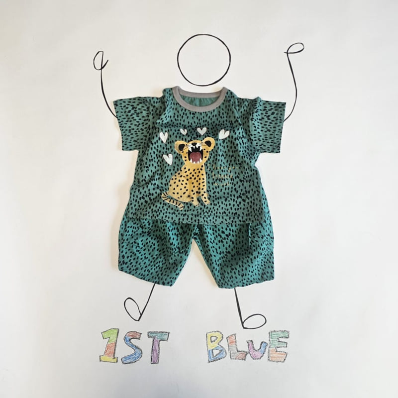 Firstblue - Korean Children Fashion - #littlefashionista - Spotted Graphic Short Sleeve Tee - 8